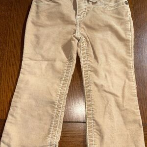 GAP Size 2 Years Beige Corduroy Pants gapstretch adjustable waist